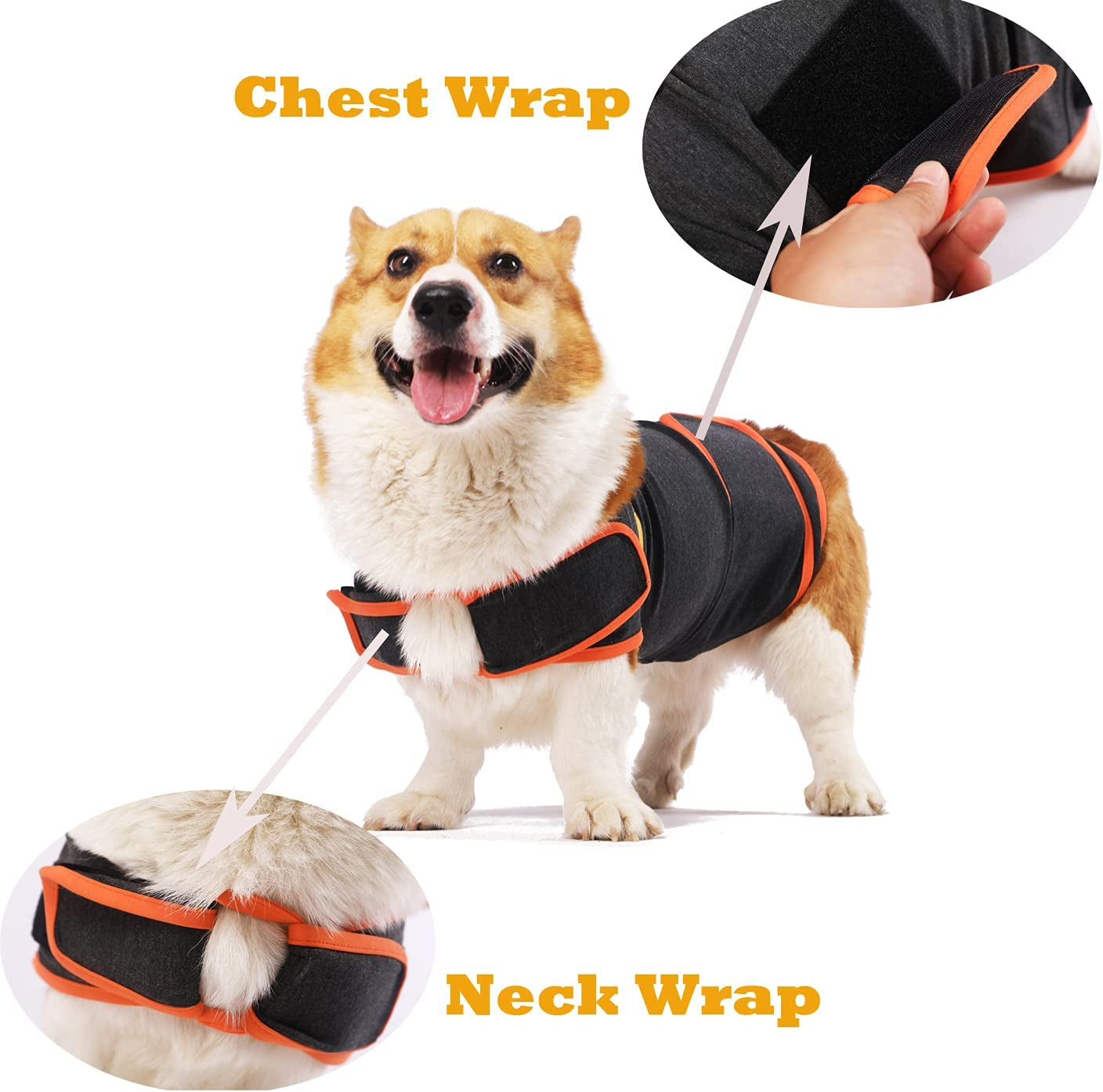Dog Anxiety Vest Anxiety Jacket for Dogs Comfort Vest for Dog Pet Anxiety Relief Shirt Thunder Jacket Shirt for Small Dogs